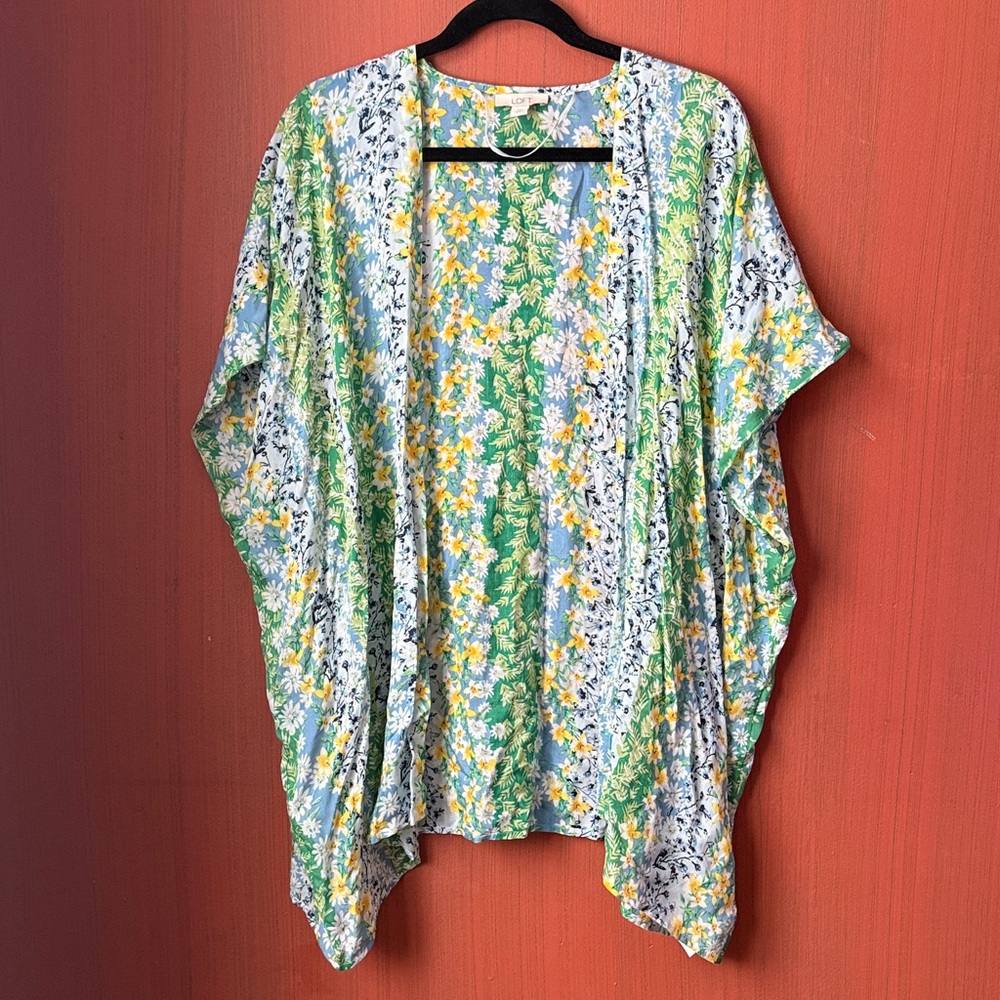 LOFT Floral Cover Up M/L